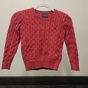 Polo by Ralph Lauren Red Knit Sweater